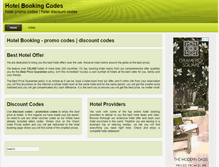 Tablet Screenshot of hotelbookingcodes.com